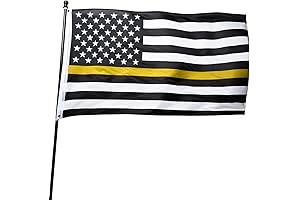Symbol of Courage: Thin Yellow Gold Line 3x5 Feet Flag