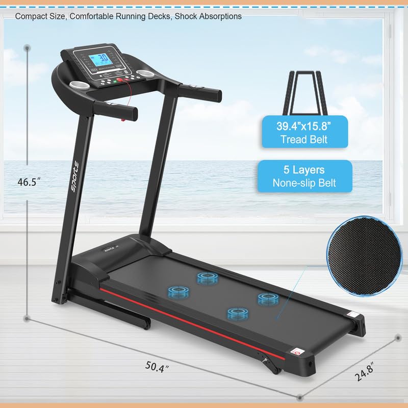 Caminadora plegable para hogar capacidad 250 lb miniatura 5