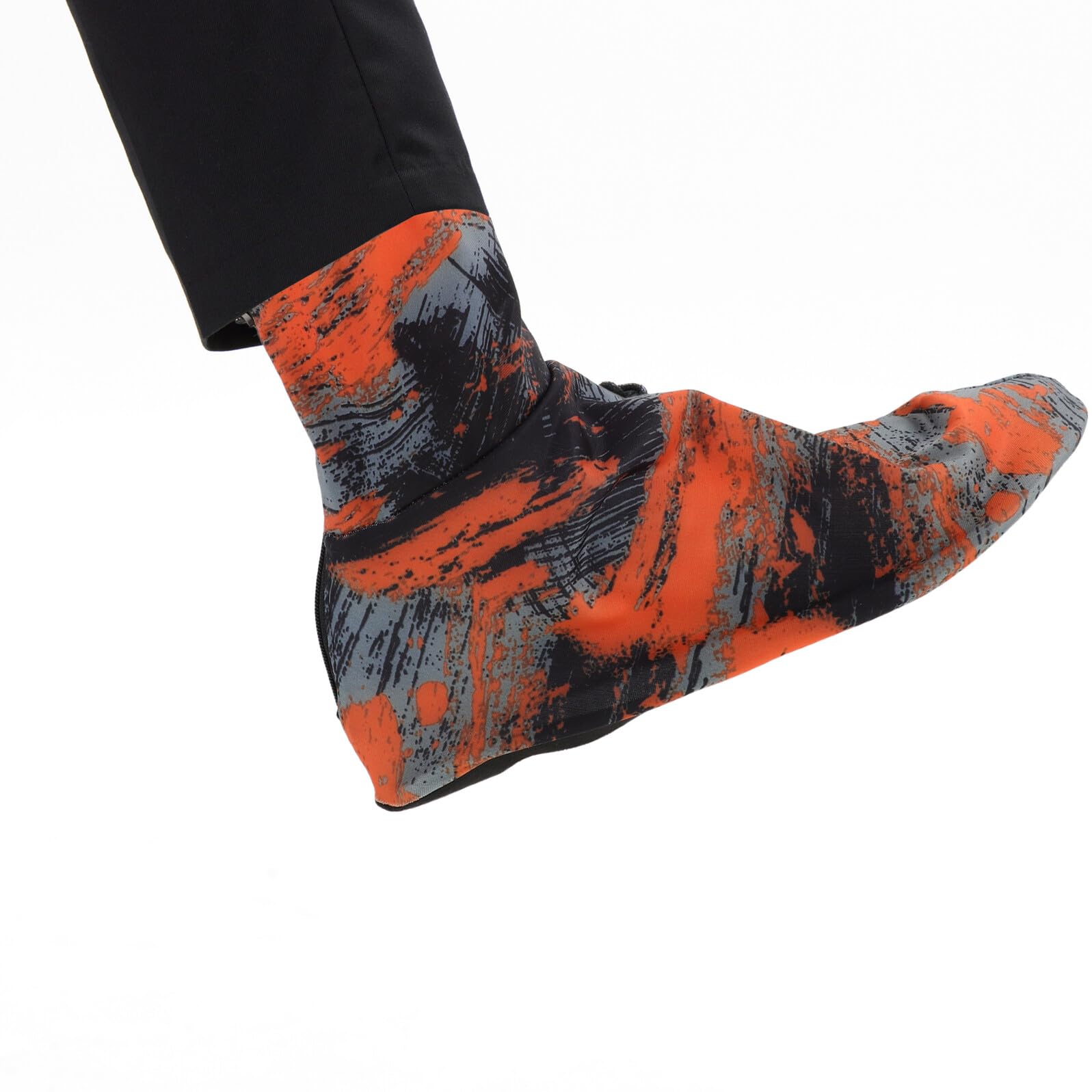 ULTECHNOVO Guêtres de Randonnée Légères et Respirantes Orange L, Couvre-Chaussures Imperméable Anti-Sable Unisexes, Protection Extérieure pour Marche, Trekking Désert et Cyclisme