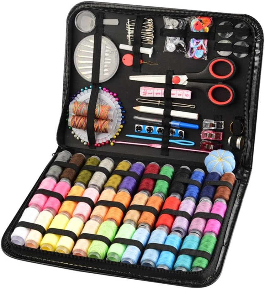 HSIJYGX 183 Piece Leather Needle and Thread Bag Set Household and Tool