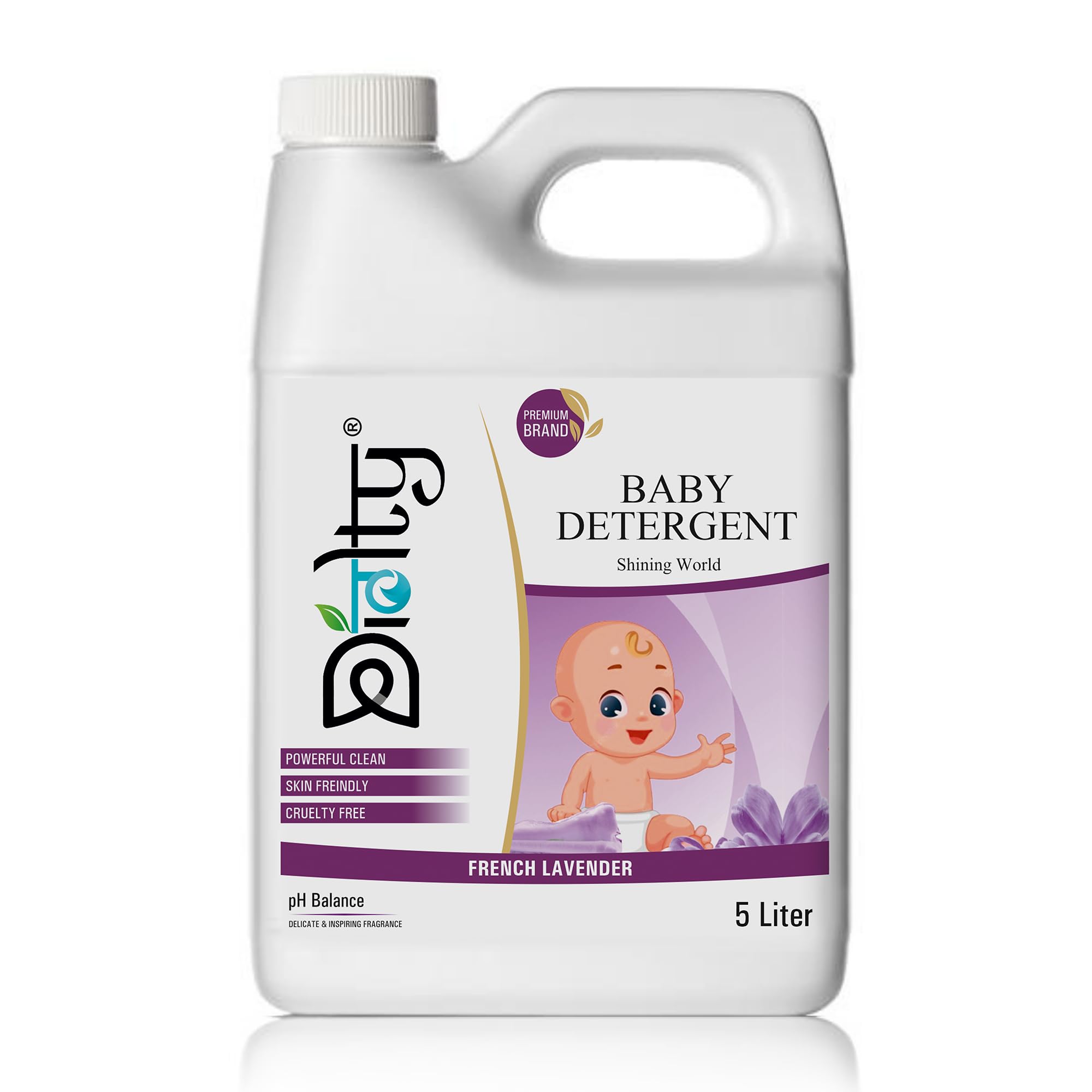 Baby Laundry Liquid Detergent 5L - Larson Scent, Bio-Enzyme Gentle Formula for Newborn Clothes, Stain Remover & Skin Safe - Great Indian Festival 2025