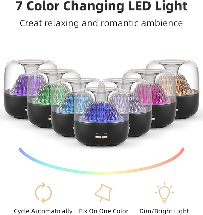 Difusor de Aromas Esenciales KinYiLO con Luz LED y Apagado Automático miniatura 7