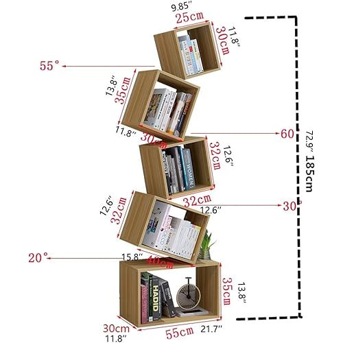 Jiji Book Shelf Simple Suspended Bookshelf Floor Balance