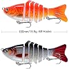 Fishing Gear - Bionic Swimming Bait, Robotic Fishing Lures for Freshwater, 3D Bionic Swimming Lure Swims Just Like A Real Injured Bait Fish