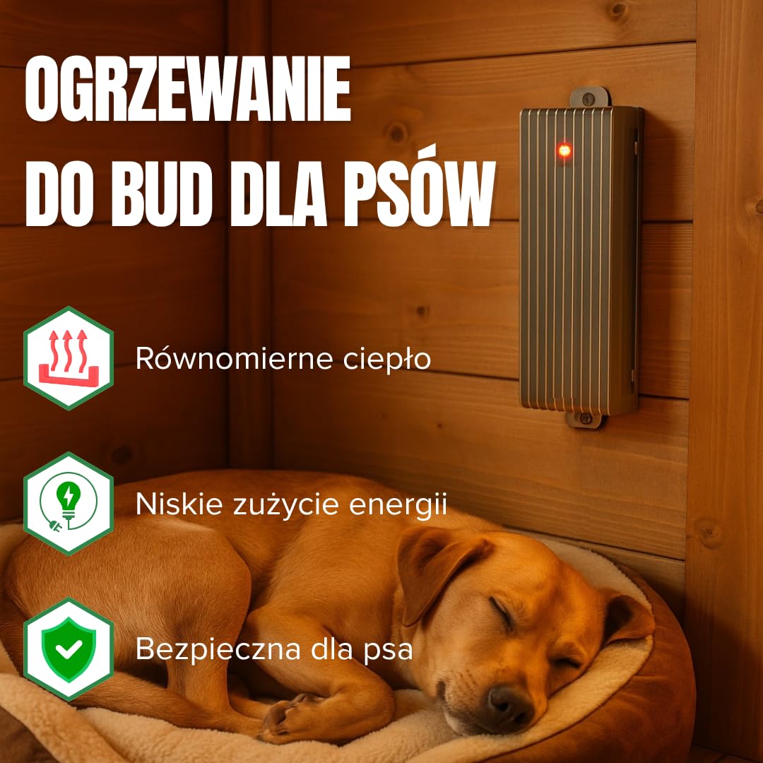 Grzejnik dla psów, ogrzewanie legowisk, elektryczny grzejnik do legowisk dla psów (75 W)