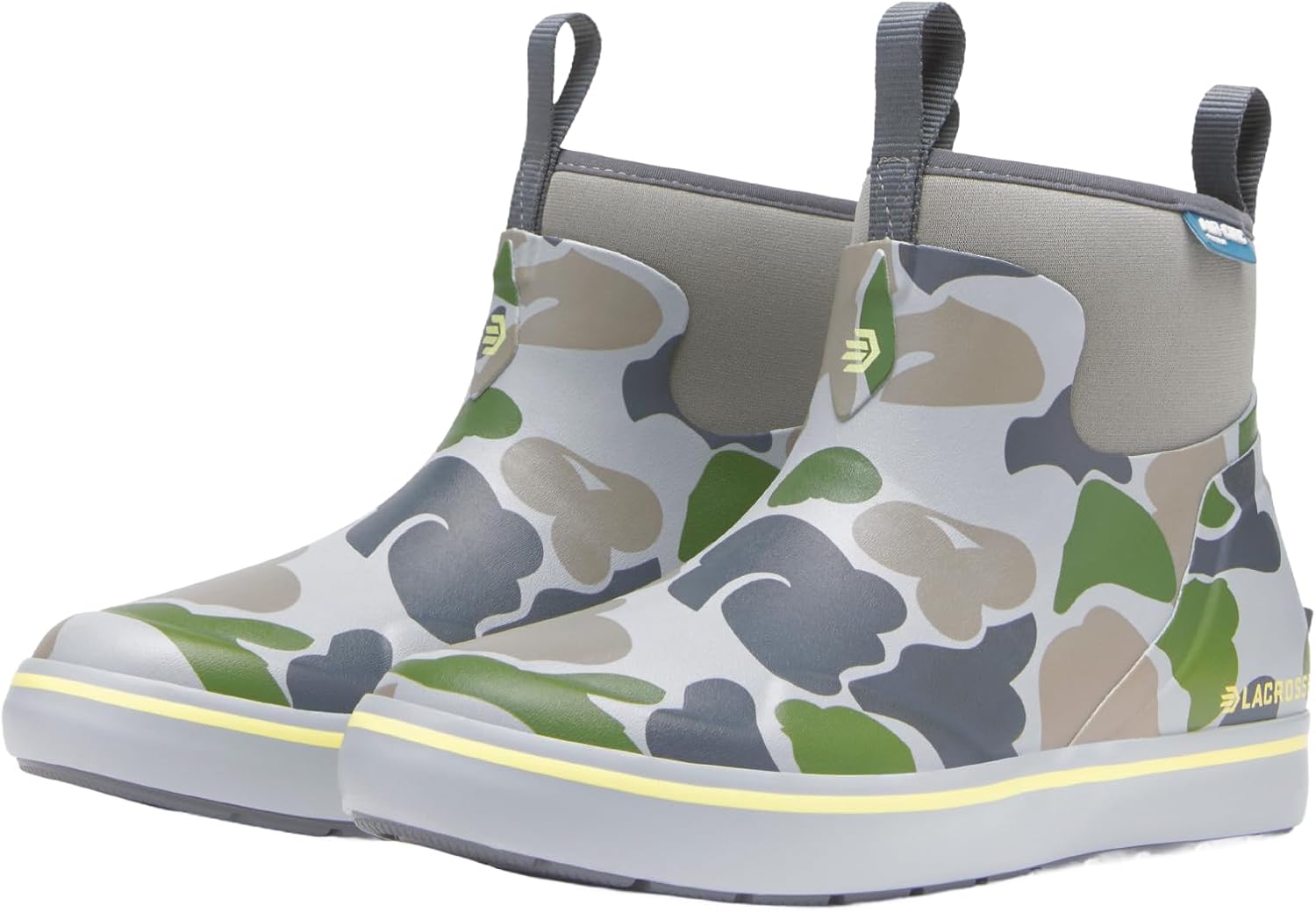 LaCrosse Alpha 6-Inch Women's Deck Boot - Air-Circ Quick-Dry Mesh Liner & Rain Boots - Hand-Laid Rubber Construction & Waterproof Shoes for Women - Non-Slip ForeDeck Outsole & Deck Shoes