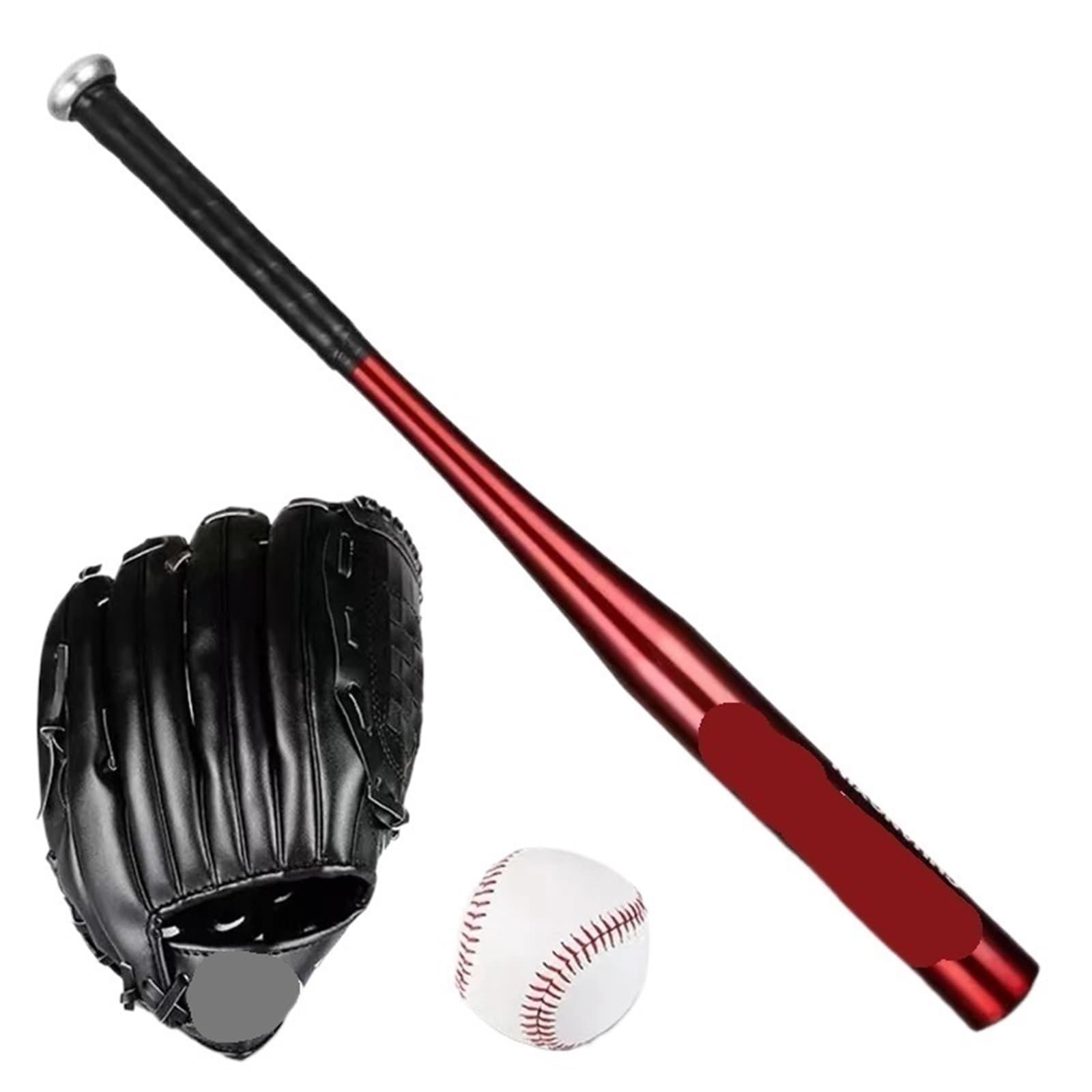 Guante De Béisbol Conjunto de Entrenamiento Deportivo béisbol, Bate aleación Aluminio, Guante, Equipo práctica Softball for el hogar