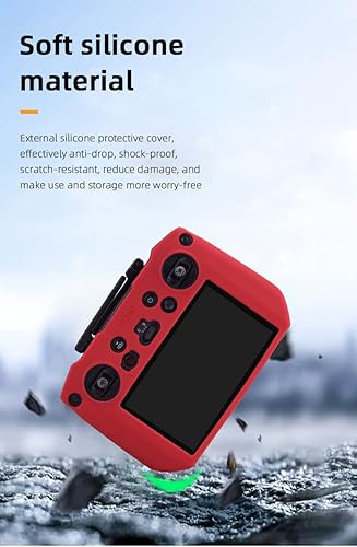 Miniatura 5 de BTG Funda protectora de silicona Funda antiarañazos para DJI Mavic 3 Classic RC Pro Accesorios de control remoto (negro)