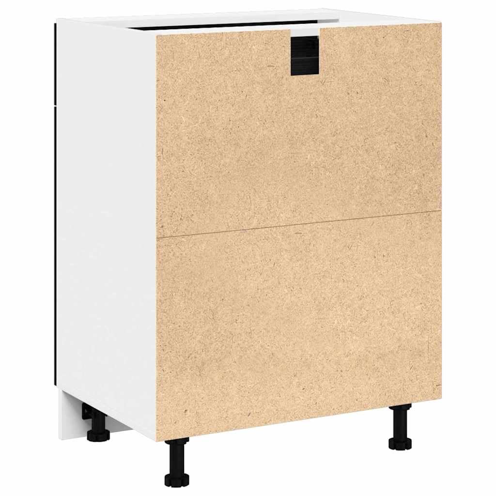 vidaXL Mueble Colgante con cajón Roble Negro 60 x 46 x 81,5 cm, Amplio Espacio, Muebles de Cocina Modernos, Utilidad Duradera, diseño Rectangular, soluciones Inteligentes para organización
