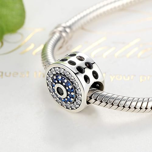 Miniatura 2 de BISAER Dijes de plata de ley 925 para pulseras, taza de café de gato, flor de rosa, cuentas de animales, joyería de regalo para mujeres