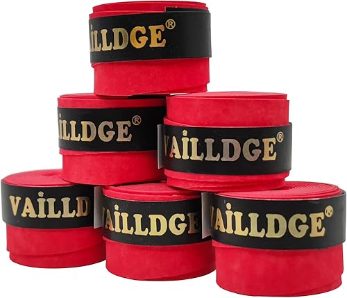 Miniatura 6 de Cinta de agarre para raqueta de tenis, cinta de agarre precortada de sensación seca que absorbe el sudor, agarre cómodo aterciopelado para raqueta