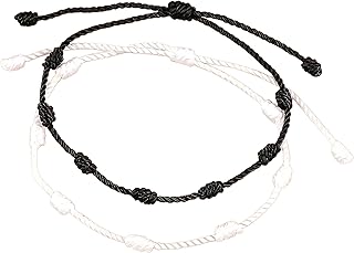 Braided Bracelet Adjustable Rope Bracelet Men, Girls, Ladies, Boys Birthday Friendship Couple Gifts Handmade Jewelry