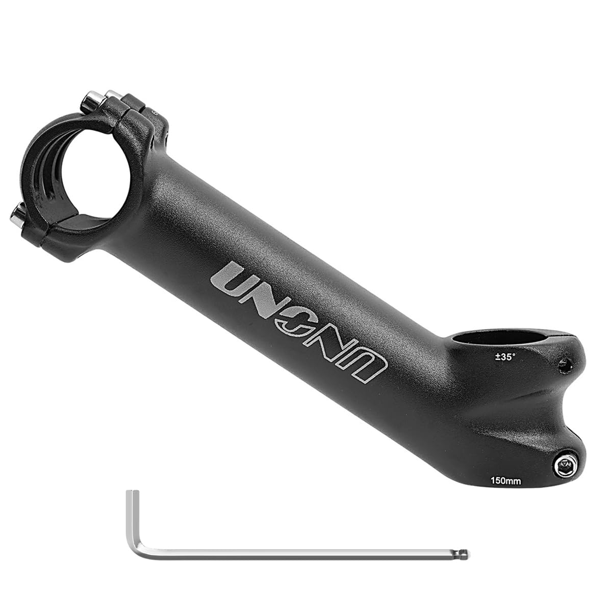 CYSKY 35 Degree Bike Stem 25.4 31.8 MTB Stem 60/70/75/90/110/135mm Aluminum Alloy Short Stem Riser for Mountain Bike Trail Enduro BMX Road Bike Ebike (31.8 x 150mm)