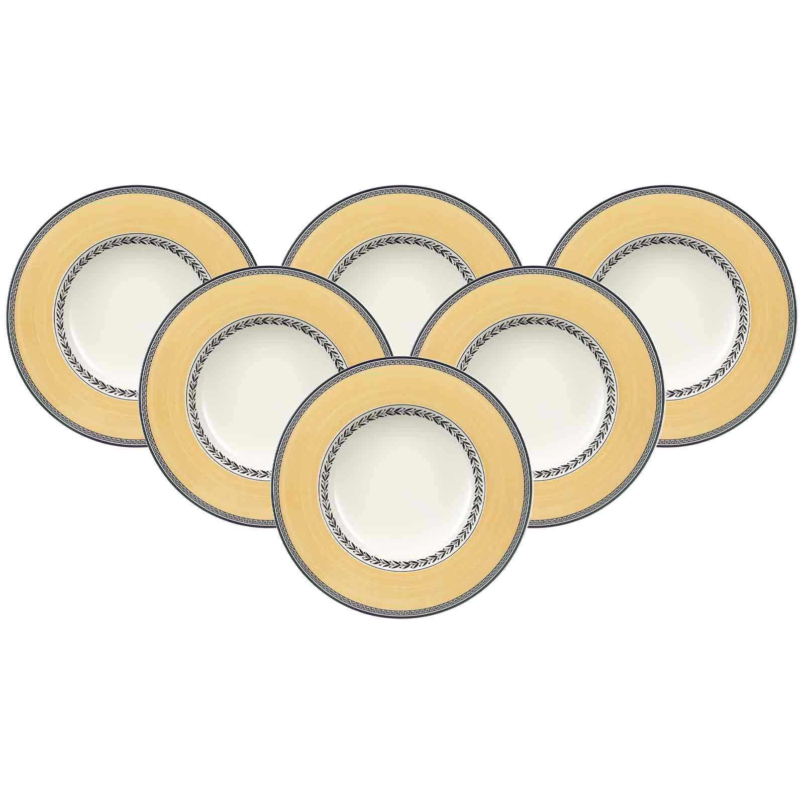 Villeroy & Boch Audun Fleur 1010682700 - Juego de Platos hondos (6 Unidades, Acero Inoxidable)