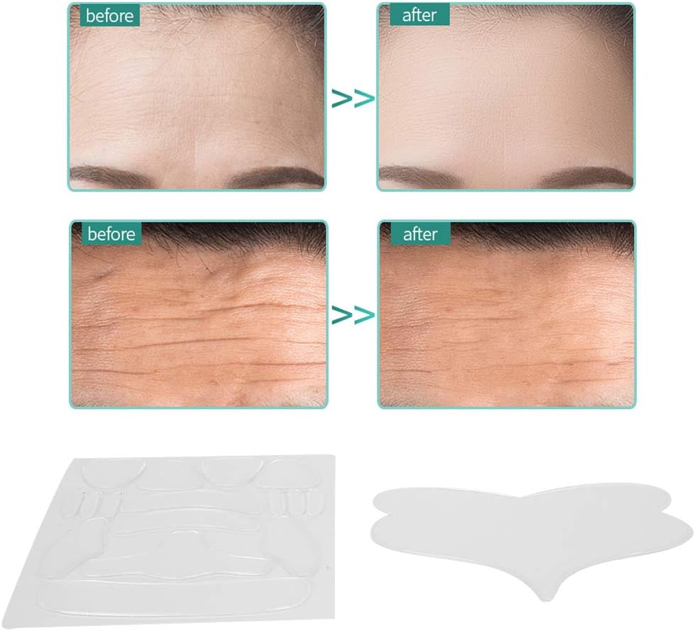 17pcs Anti Wrinkle Chest Pads, Facial Wrinkle Patches Silicone Reusable Anti‑Wrinkle Eye Forehead Neck Chest Pads Sticker - Image 4