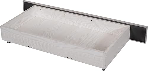 Miniatura 7 de JIVOIT Cama de plataforma tapizada de terciopelo de tamaño matrimonial, cama de almacenamiento con un cajón grande y dos bolsillos pequeños, marco