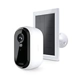 Essential Wireless Security Camera 2nd Gen with Solar Panel - Outdoor & Indoor Wireless Camera with Integrated Spotlight, Color Night Vision, Motion Sensor & DIY Setup - White, 1 Pack, VMK3050