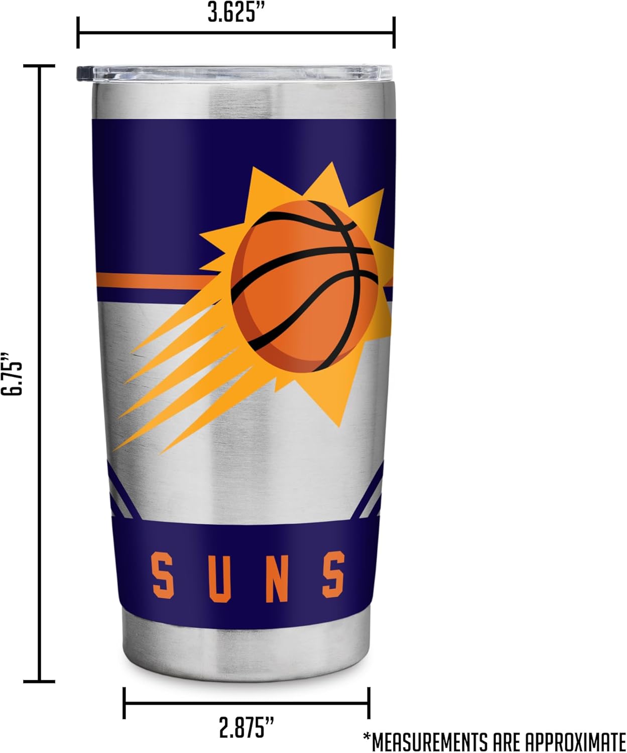 Rico Industries NCAA Cal State San Marcos Cougars Standard 20oz Stainless Steel Tumbler with Lid - Great For Coffee, Tea, Water or Cocktails - Image 7