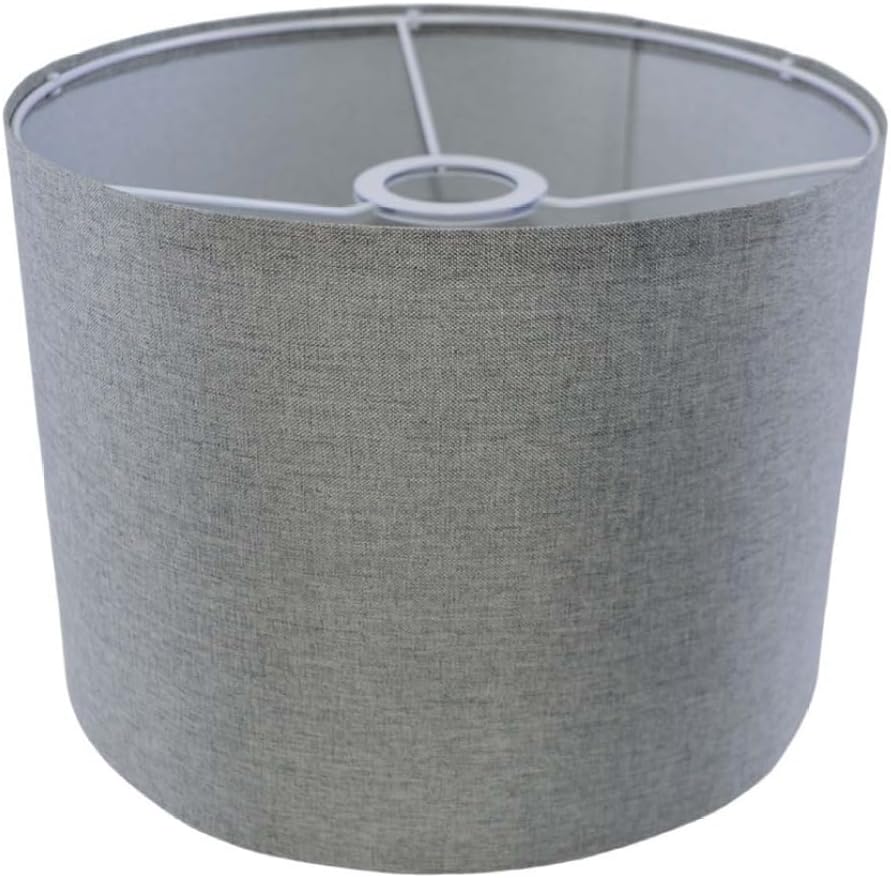 White Lamp Shades Set Of High Grey Large Line Fabric Lamp Shades