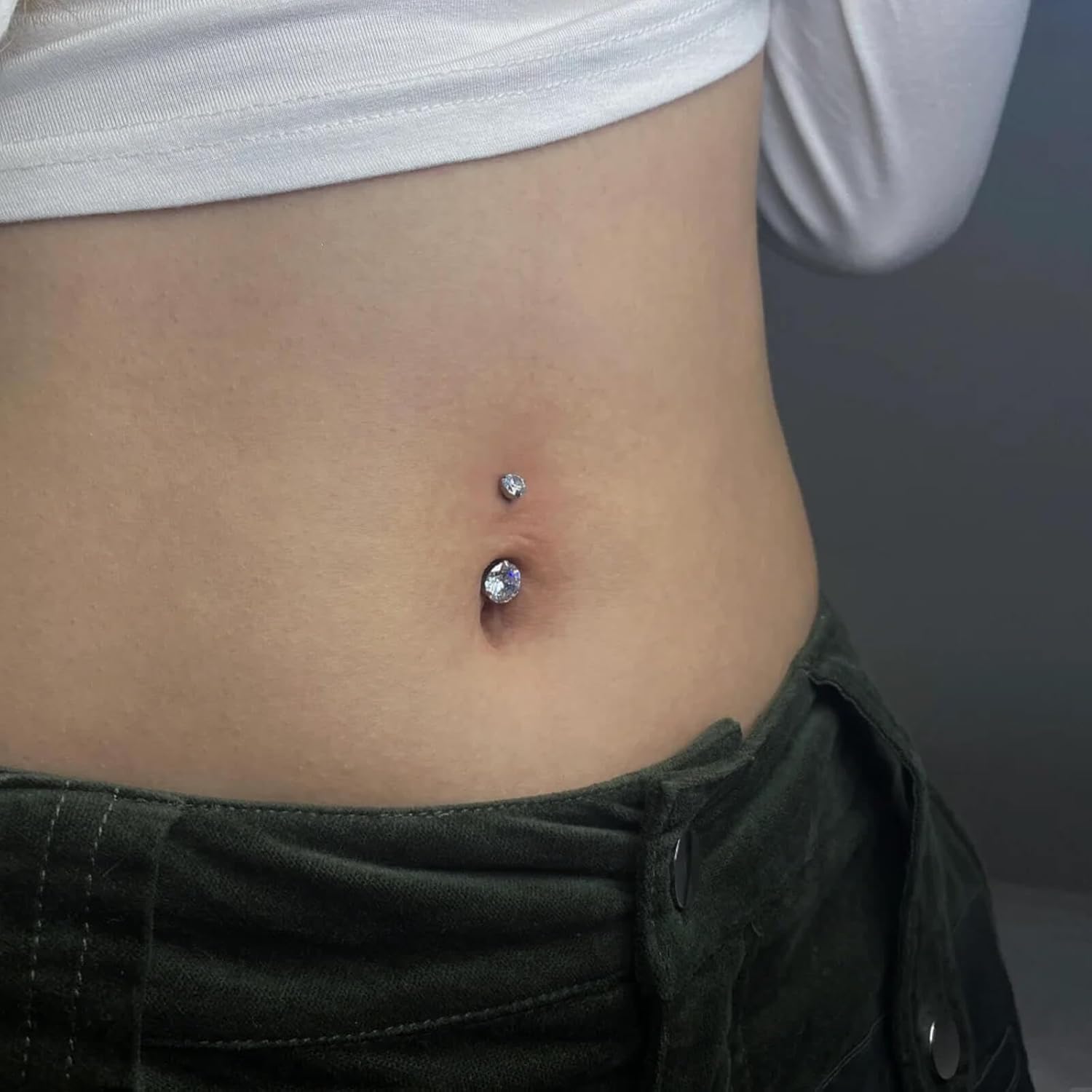 Uni-J Floating Belly Button Rings G23 Titanium 14G Navel Rings - Equipped With Piercing Taper Ball Grabber Tool for Changing Jewelry - Image 4