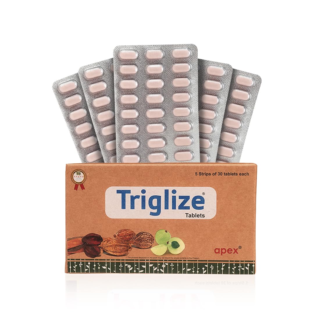 Green Milk Triglize Tablets | Ayurvedic Cholesterol & Triglyceride Support | Heart & Lipid Wellness | Naturally Rich in Antioxidants | Helps Maintain Healthy Metabolic & Cholesterol Balance | 5x30 Tablets