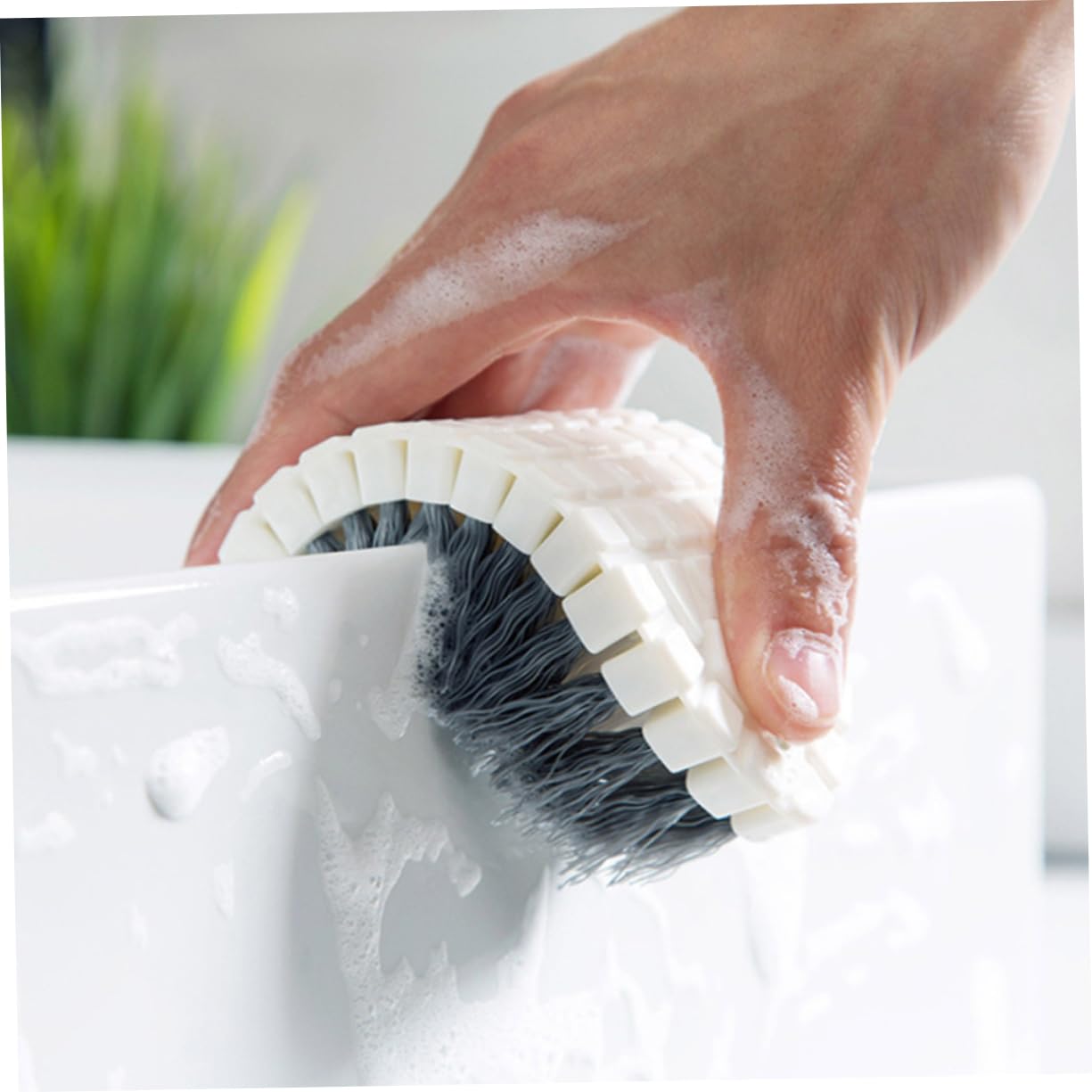 Didiseaon 4-Piece Kitchen Sink Scrubbers Set Dish Cleaning Brush Kit Multi-Function Brush Household Flexible