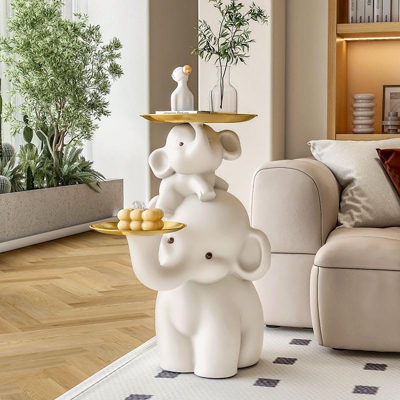 Elephant Side Table Large Living Room Sculpture Perfect as Sofa Side Table Bedroom Nightstand Coffee Table Living Room