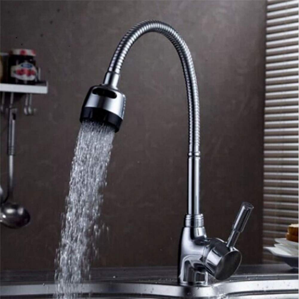 ZYCHSJXA Single Lever Kitchen Faucet Tap Hot and Cold Mixer Sink 360 Degree Swivel Torneira Cozinha