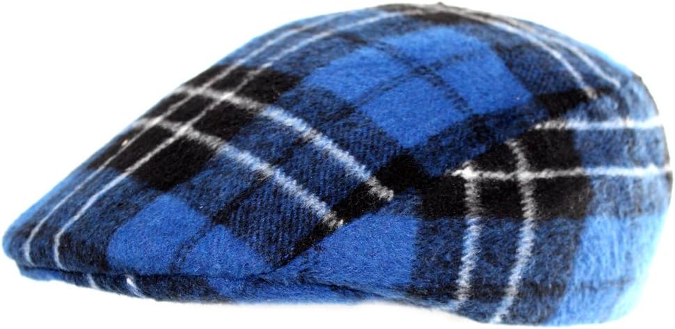 Tartan Traditions Scottish Blue Winter Flat Cap Small to Medium Size