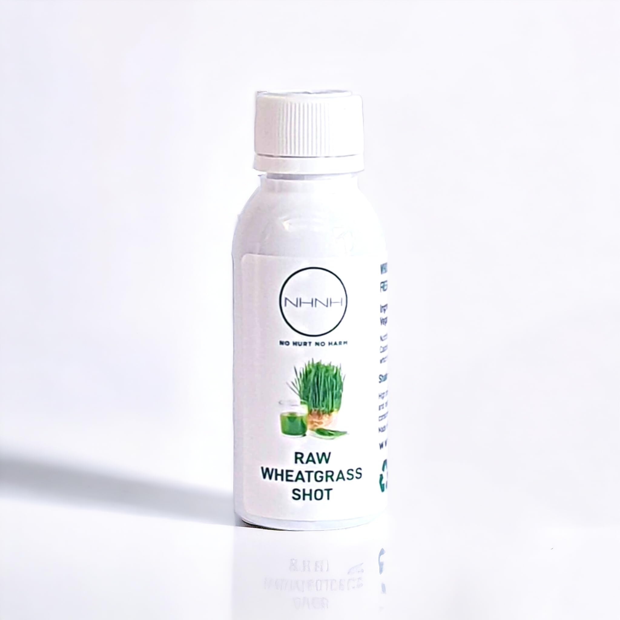 No Hurt No Harm NHNH Organic Raw Wheatgrass Juice - Certified Organic | Vegan | Gluten Free | Cold Pressed | Safe Hygienic Packaging - Pack of 28