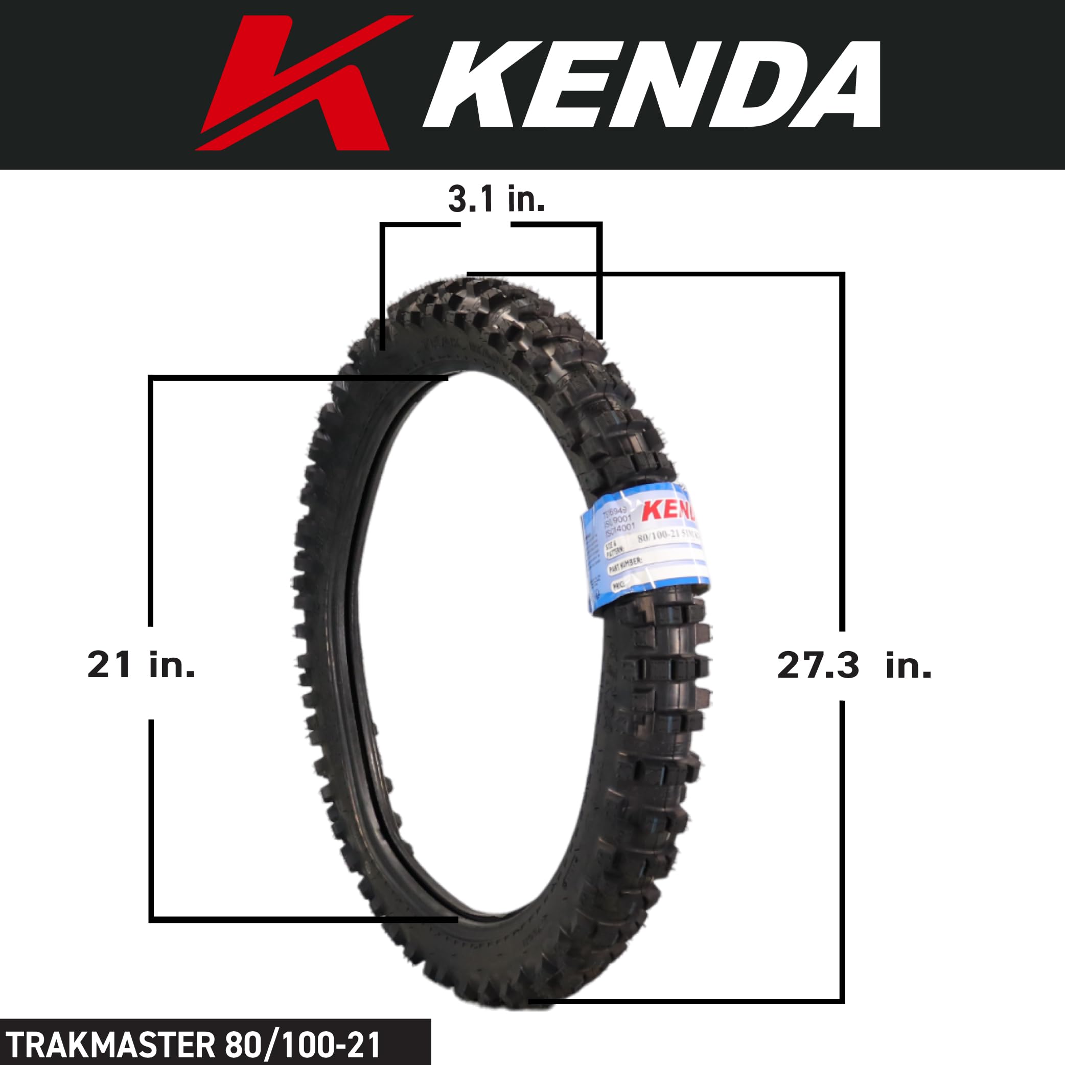70/100-19 Dirt Bike Tire Kenda K760 Trakmaster 100/90-19 Review