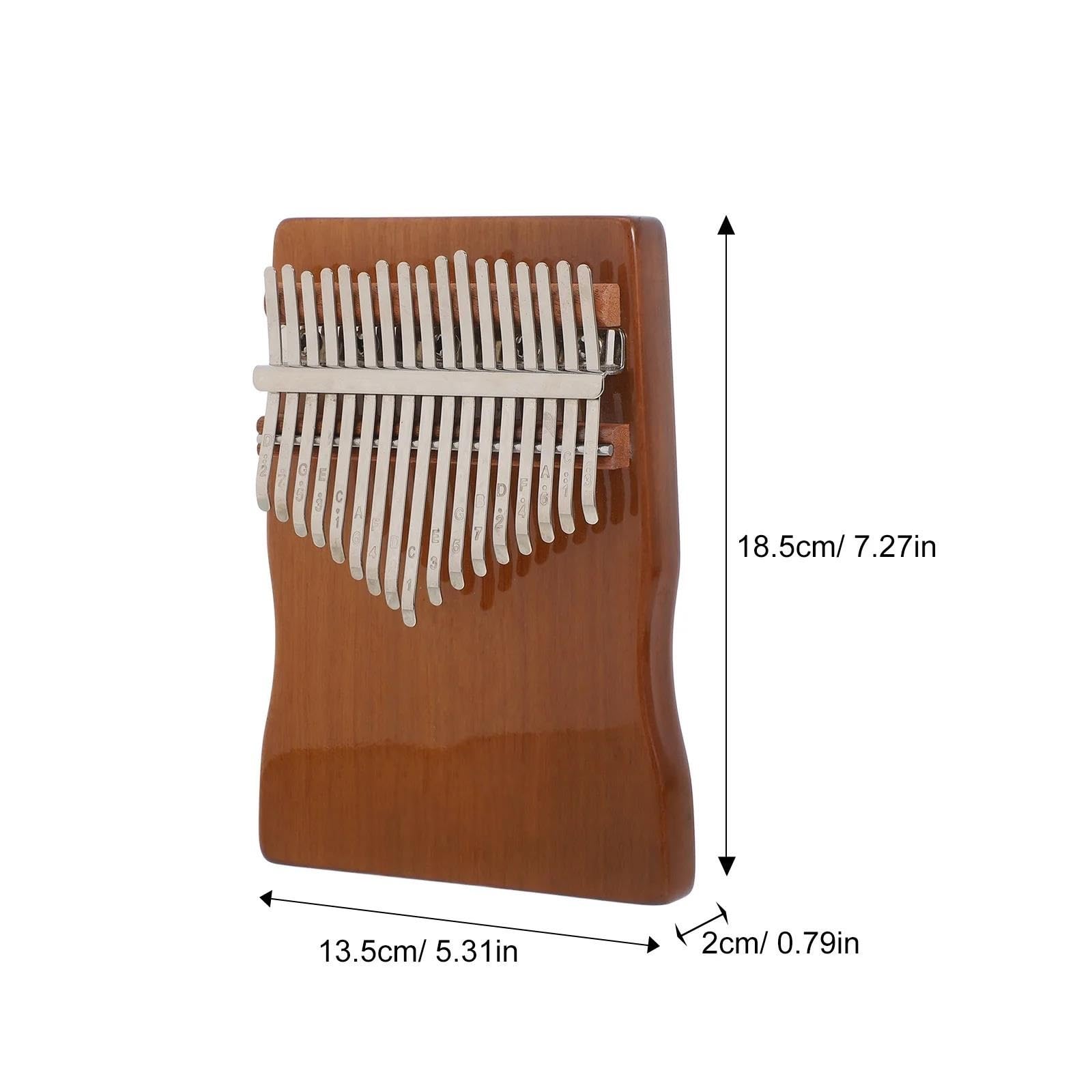 Kalimba Drewniany Kalimba Fortepian Kciukowy 17 Klawiszy Przenośny Praktyczny Instrument Muzyczny Dla Początkujących
