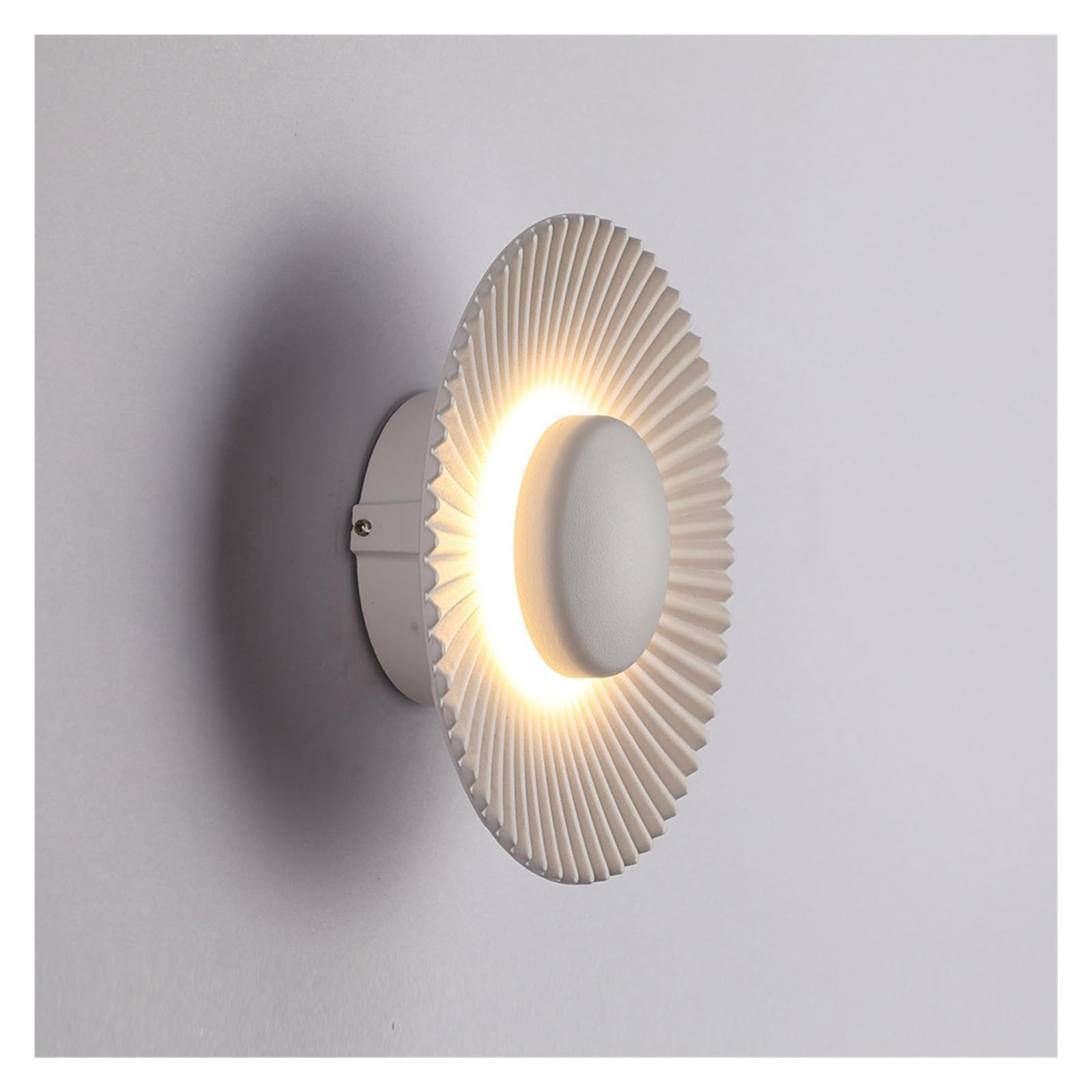 Wewnętrzny Kinkiet LED Sypialnia Salon Lampy Domowe Balkon TV Tle Lampa Do Sypialni Nowoczesny Aluminiowy Jasne śWiatłA(White)