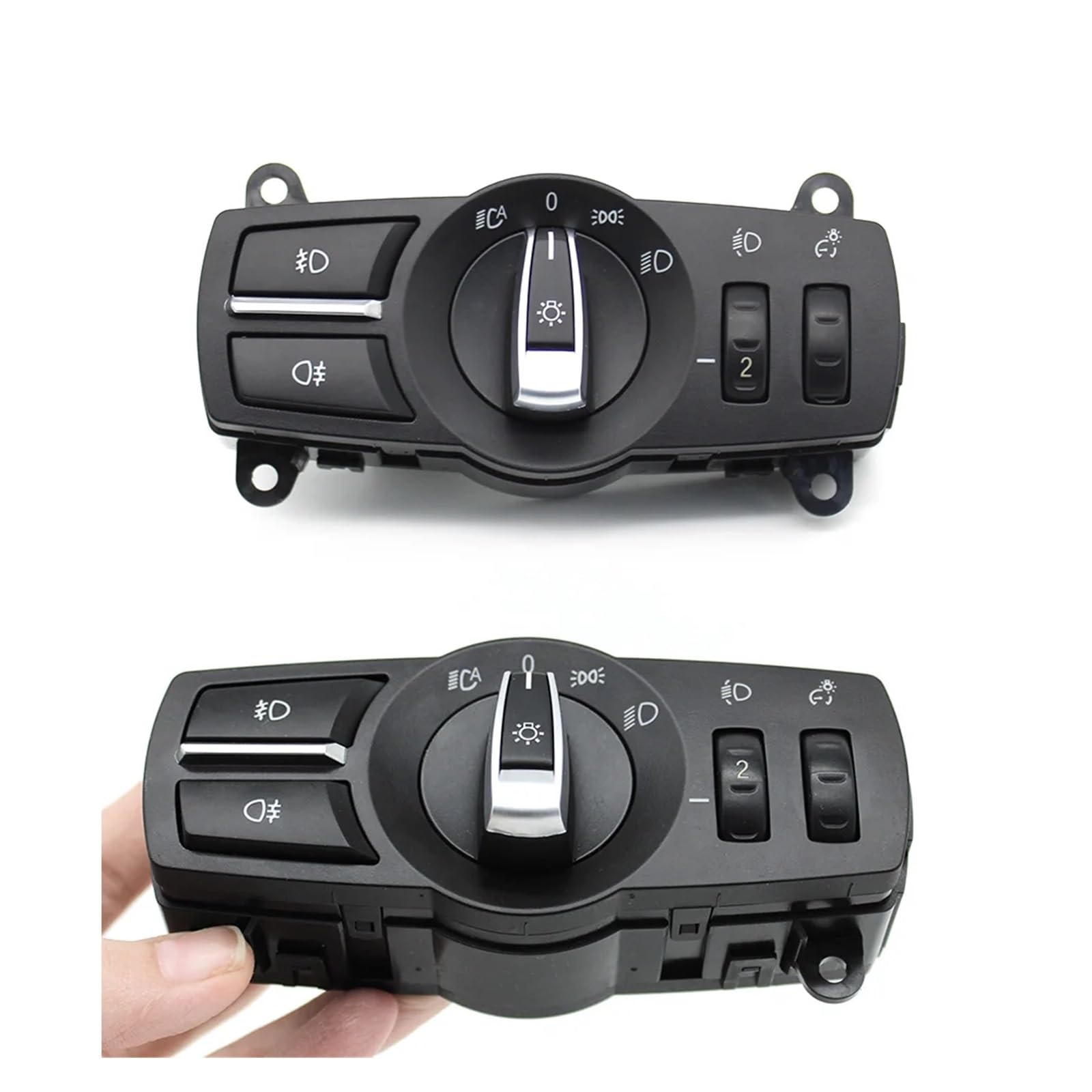 Auto-Frontscheinwerfer-Scheinwerferschalter-Baugruppe passend for BMW 5 6 7 Serie X3 X4 F10 F11 F07 F06 F01 F25 F26 61319192744(Model B)