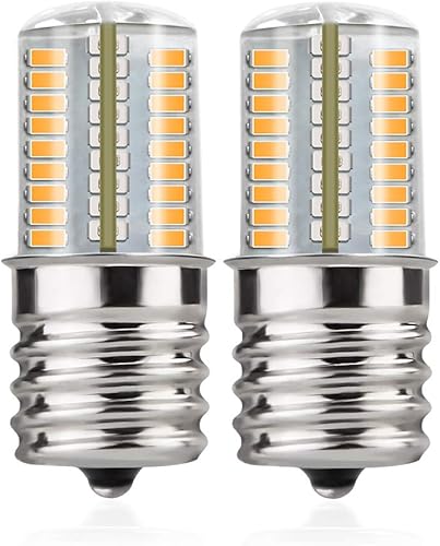 DiCUNO Bombilla LED E17 regulable, luz para electrodomésticos debajo del horno de microondas, 4 W (equivalente incandescente de 30 W), blanco cálido