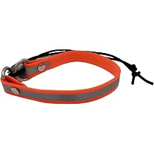 Sparky Pet Co- Surefit ECollar Replacement Strap -Bungee Dog Collar Waterproof -Adjustable-Secure Nexus Wheel Lock-for Electronic Training & Invisible Fence Systems -3/4"Reflective Orange