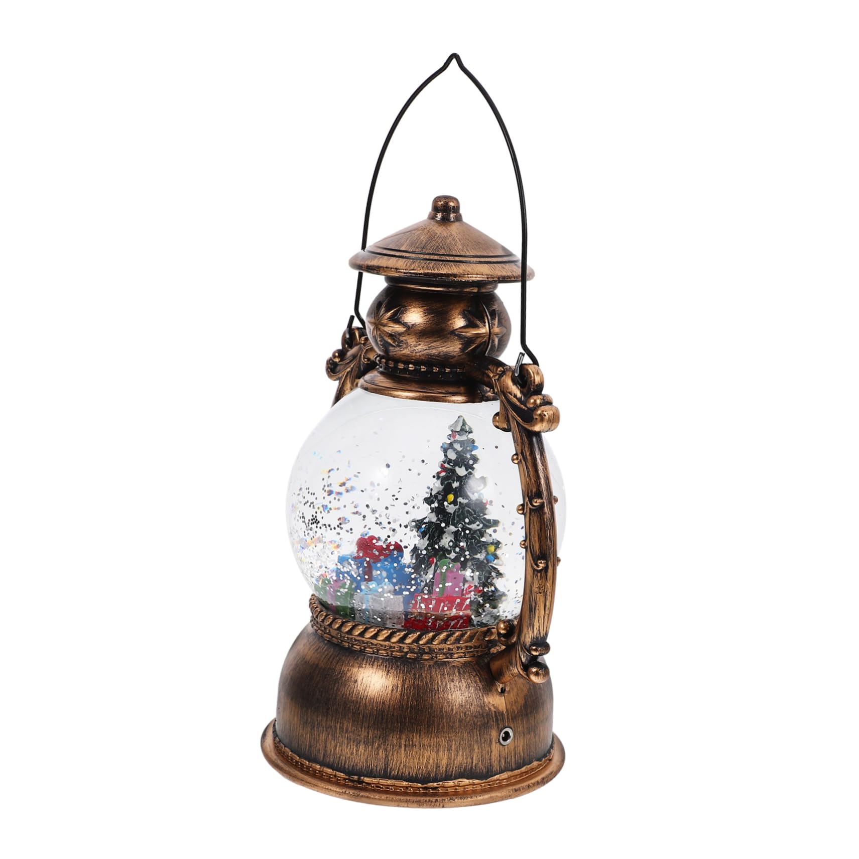 Zerodeko -Powered Christmas Musical Globe with Led Lights Crystal Ball Decor for Home and Office