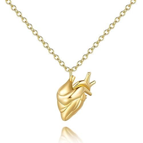 FENIMI Gold Pendant Necklaces for Women 14K Gold Necklace for