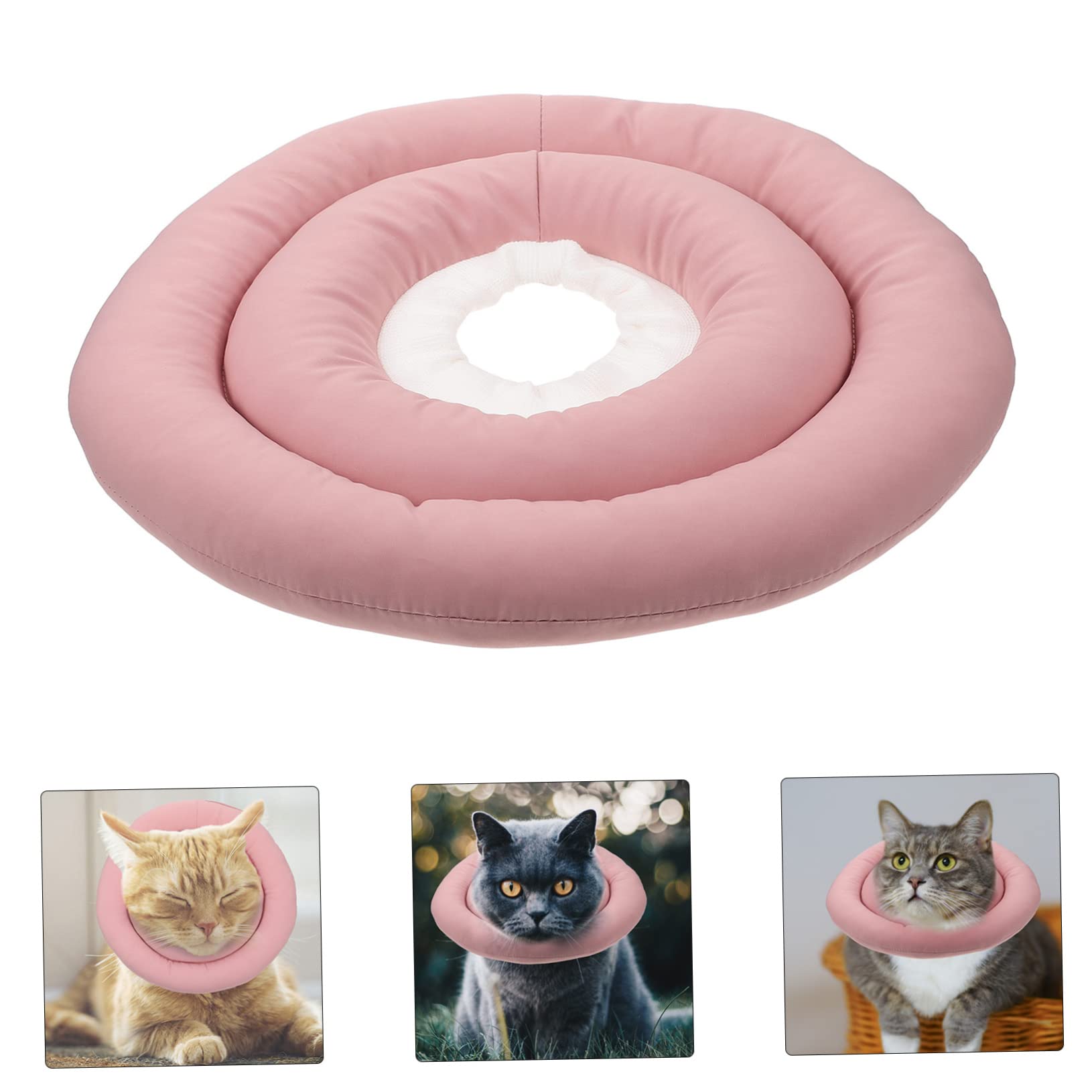 BESPORTBLE 3pezzi Collare Di Per Gatti Collare Protettivo Per Post-operazione Comfort e Supporto Per Ferite e Interventi Chirurgici Adatto Per Gattini e Gatti Adulti