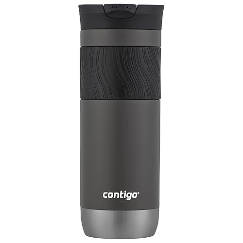 Tetera de viaje de acero inoxidable Contigo Byron 2.0 con tapa SNAPSEAL™ y asa 20oz.