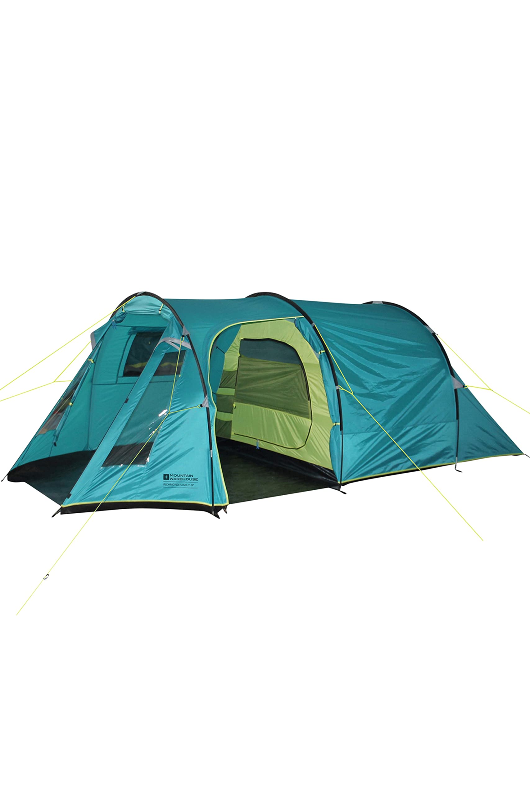 Mountain Warehouse Windsor 3 Man Tunnel Tent - Waterproof & Hydrostatic Head Tent with Air vents & Sewn In Groundsheet - Best for Camping, Hiking, Trekking & Outdoors
