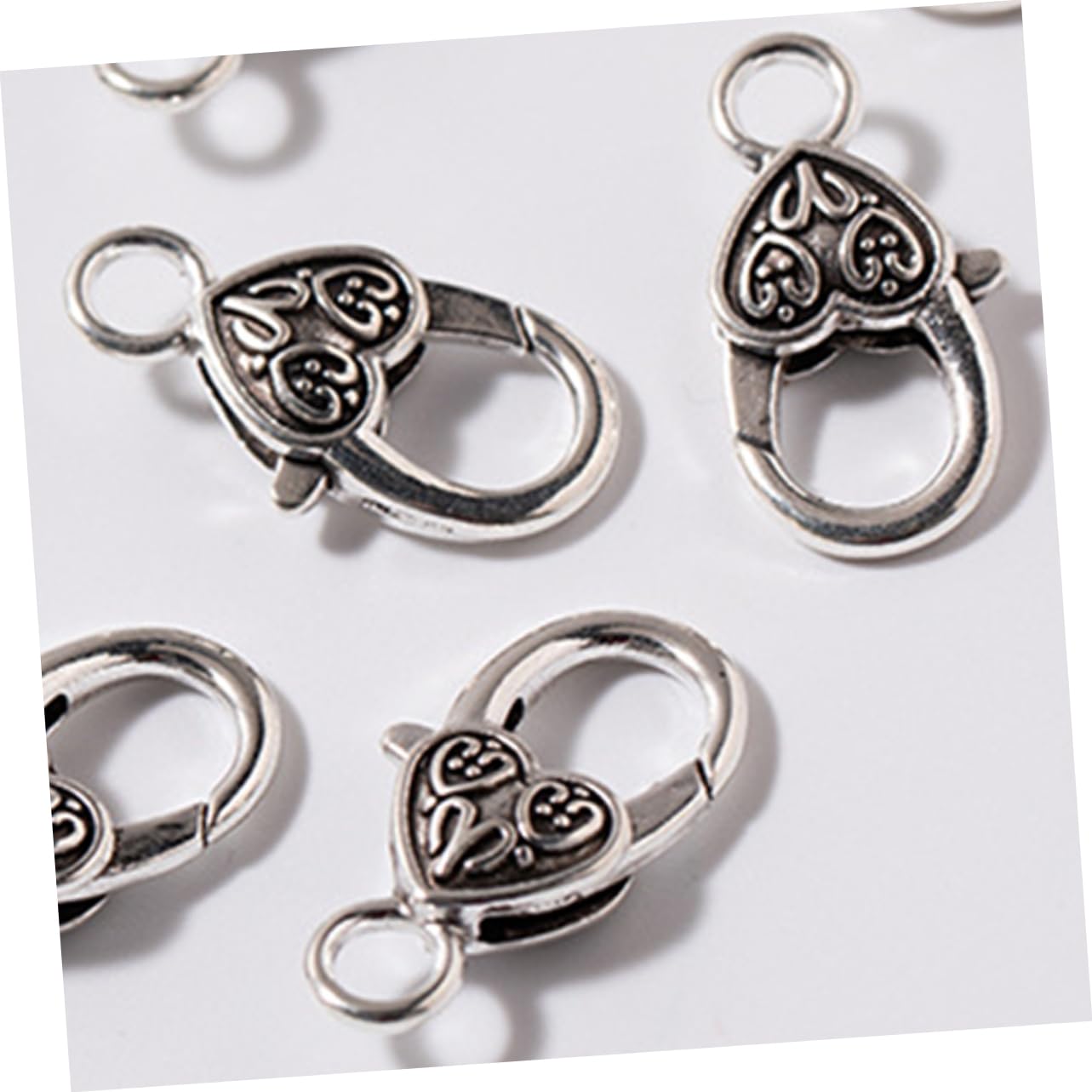 120piezas Clasp De Aleación De Plata Forma De Para Fabricación De Joyas Accesorios De Para y Pulseras