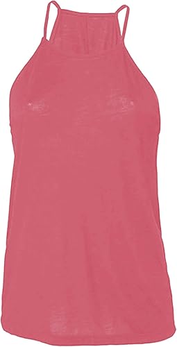 Miniatura 8 de Bella Canvas Camiseta sin mangas con cuello alto y vuelo para mujer