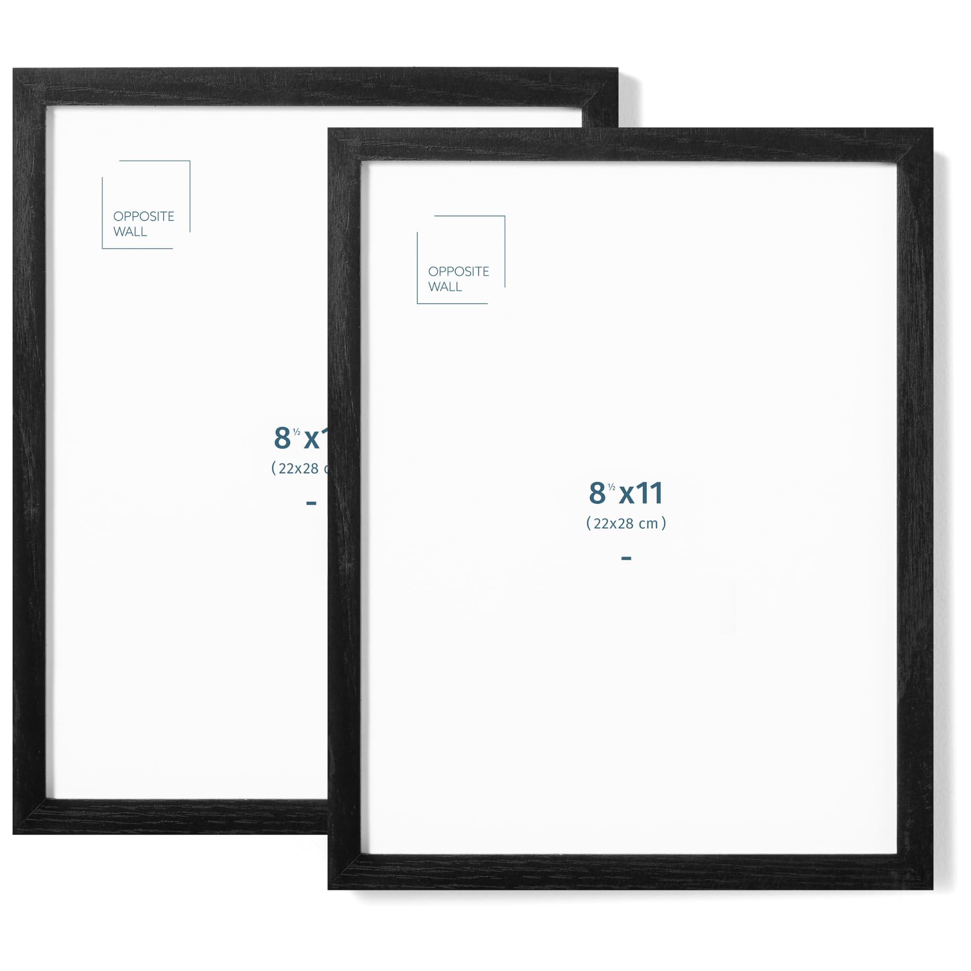 Amazon.com - Opposite Wall - Set of 2-8.5 x 11 in - Black Solid