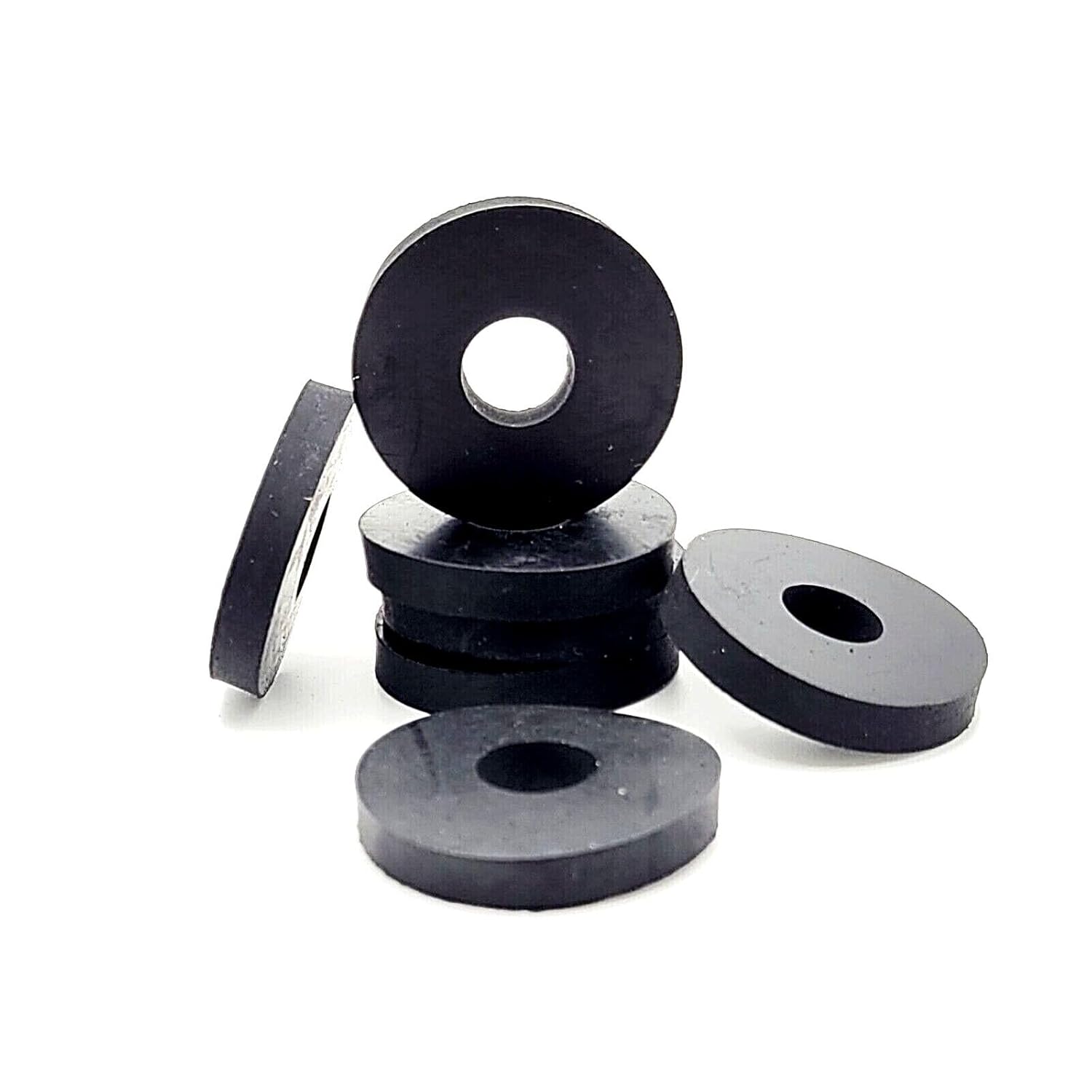 1/2" ID Rubber Flat Washers 1 1/2" OD 1/4" Thick EPDM Spacers (Pack Size: 24 Pack)