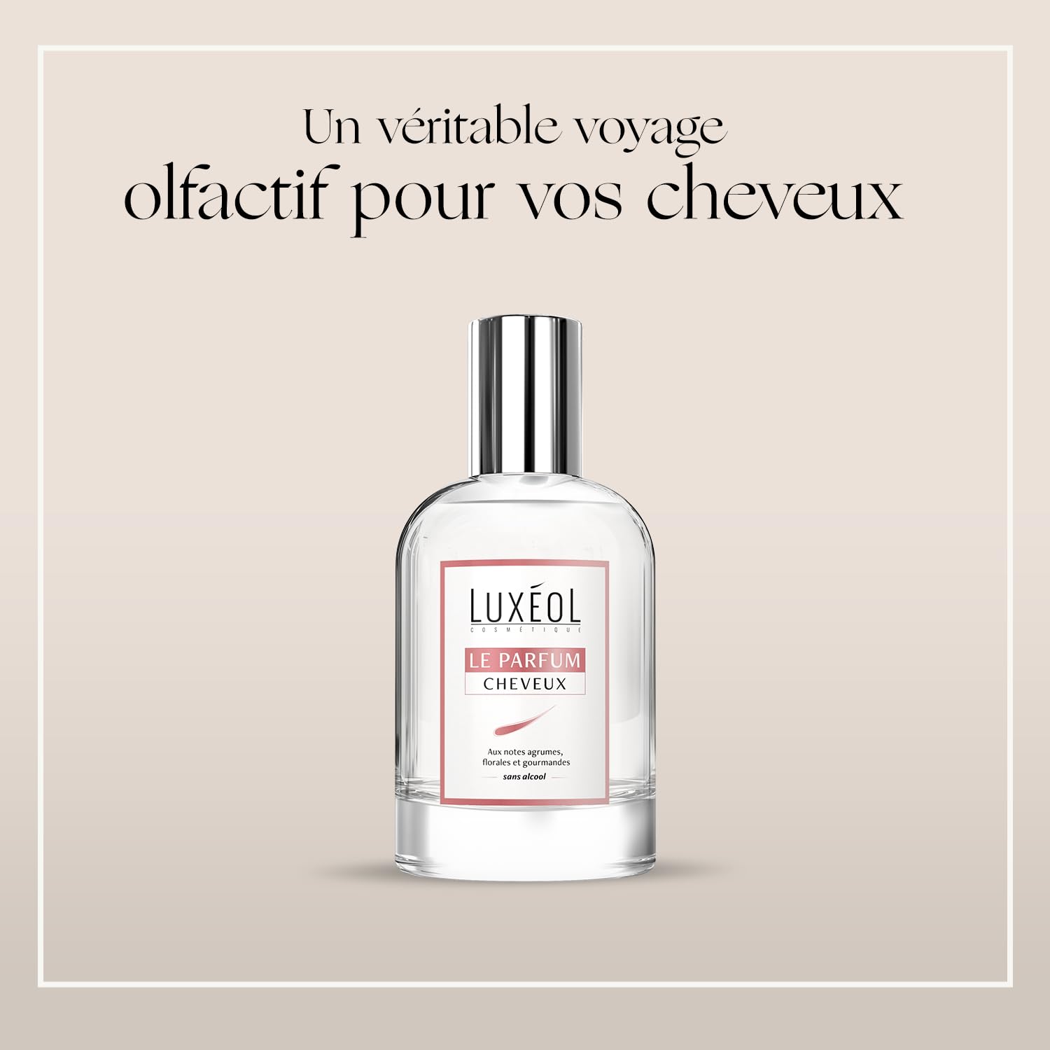 LUXÉOL - Le Parfum Cheveux - Aux Notes Fruitées, Florales & Gourmandes - Formule Sans Alcool - Fabriqué En France - 50 ml