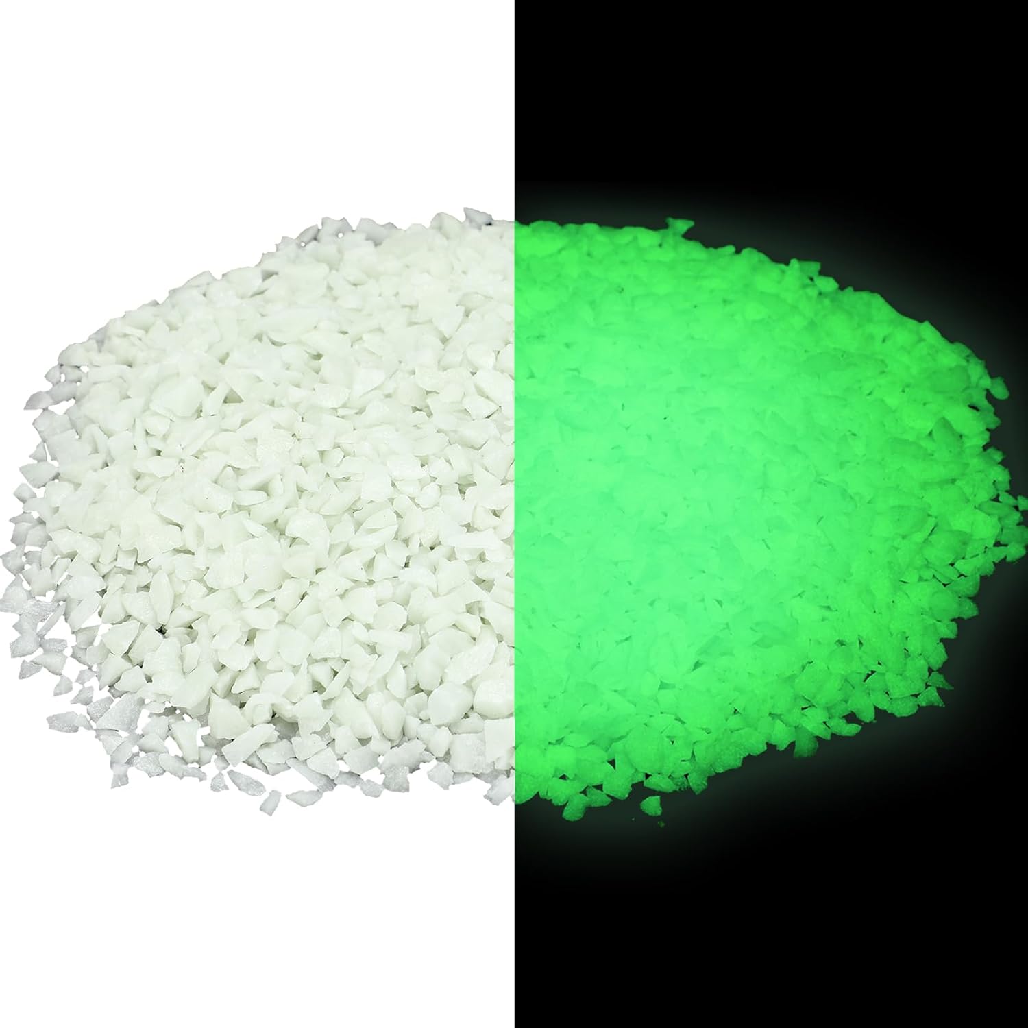 Wesiti Glow in The Dark Gravel, Fluorescent Glow in The