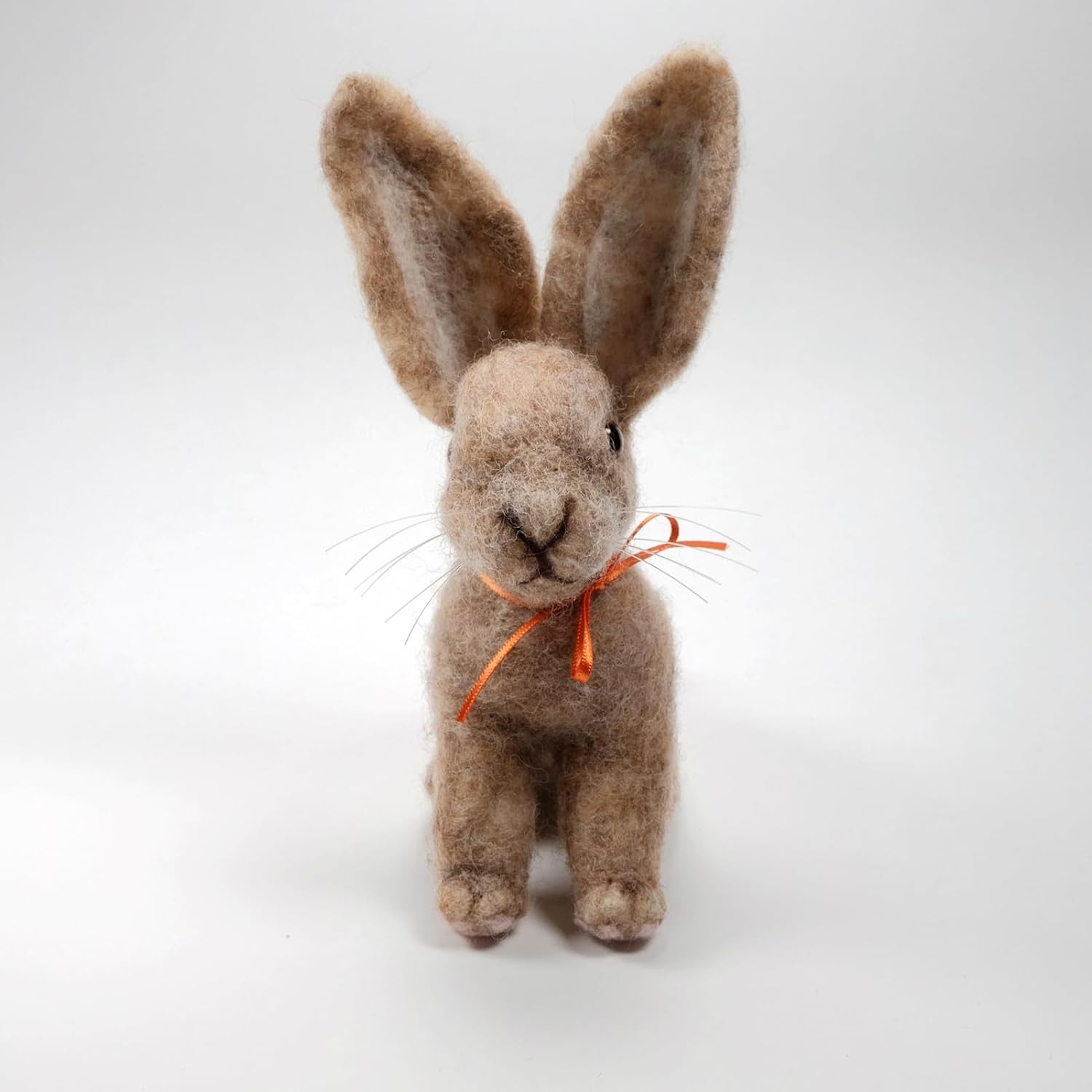 Feltsky Rabbit with Tie Needle Felting Kit for Beginners DIY Craft Kit Include Everything to Make