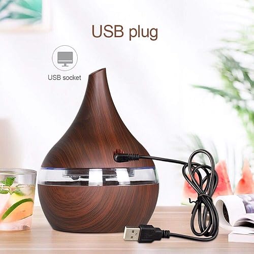 Miniatura 7 de New Excellence Home Humidificador USB de 10.1 fl oz, interruptor táctil, difusor interior con 7 luces LED, adecuado para sala de estar, dormitorio,