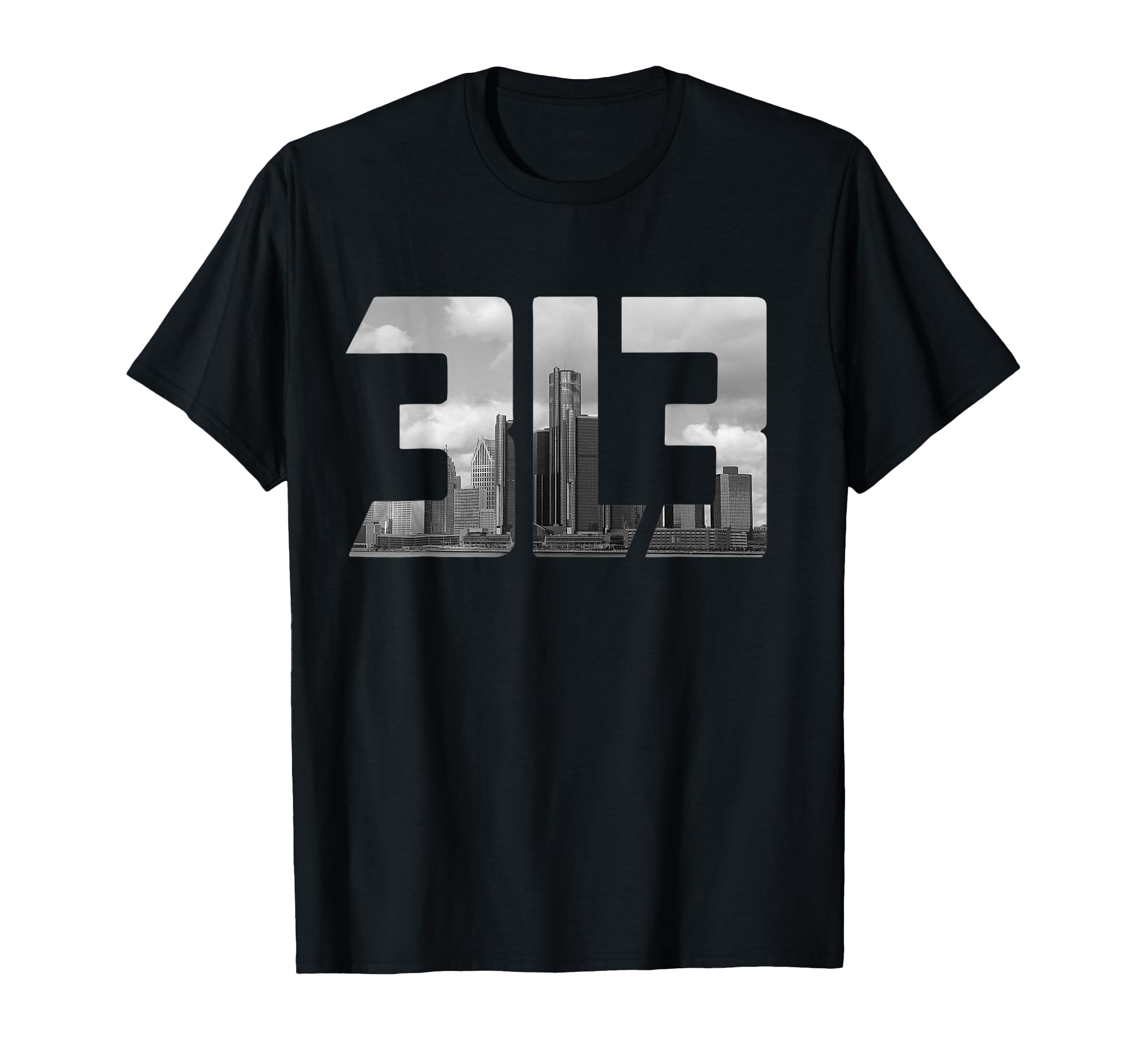 Amazon.com: Detroit 313 T-Shirt : Clothing, Shoes & Jewelry